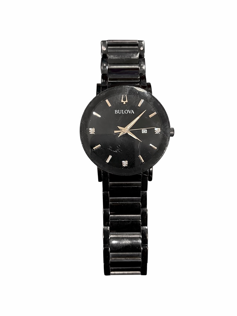 Bulova Futuro 42mm Black Stainless Steel Mens Wristwatch